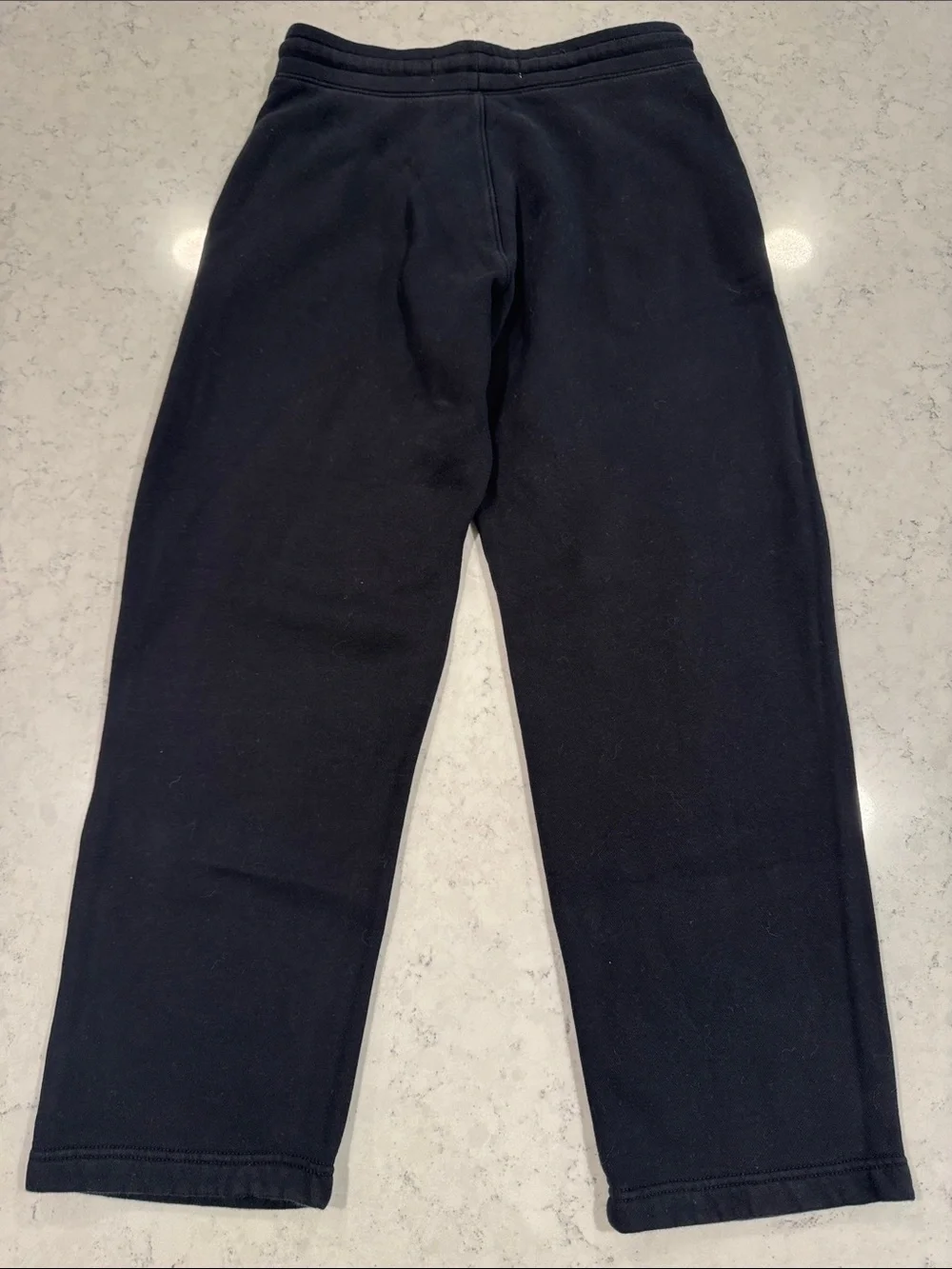 Hollister Men's XS Black Drawstring Open Wide Leg Sweatpants Pockets Baggy Logo